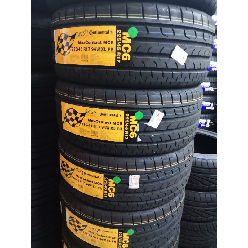 225/45/17 Continental MaxContact MC6 Tyre Tayar | Shopee Malaysia