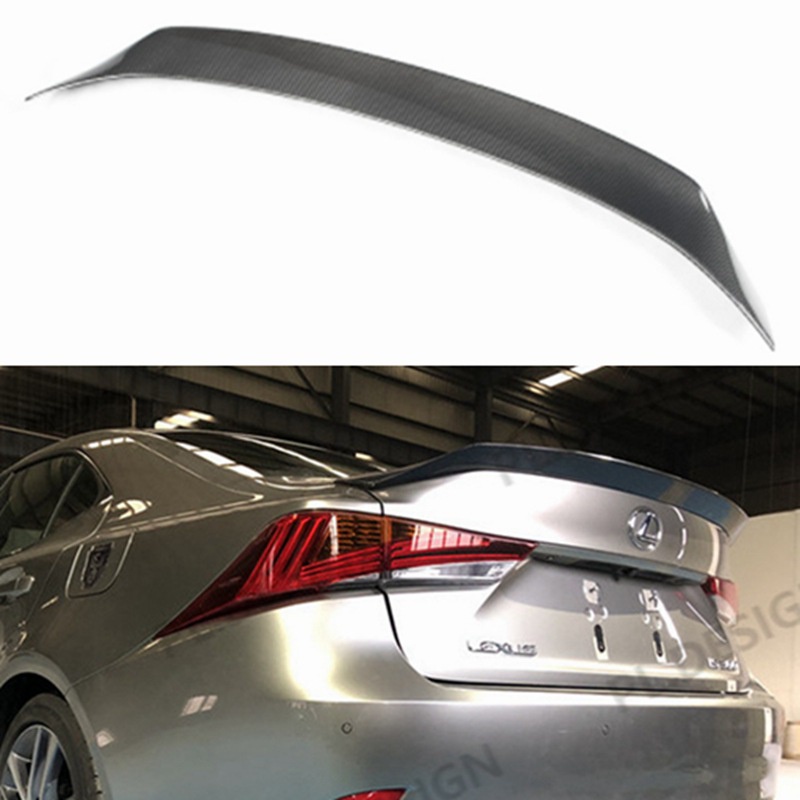 Black/Carbon Fiber Car Rear Trunk Spoiler Lip For LEXUS IS200 IS250 ...