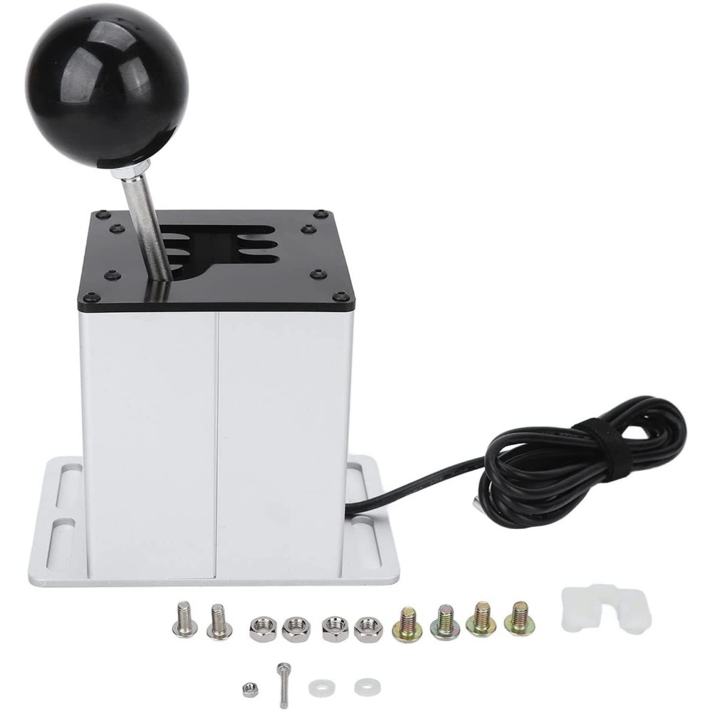 USB Simulator Shifter voor ATS ETS Dust WRC Sim Racing Game, 7 R H Gear Shifter, Sim Racing Game Gear Shifter voor G29 G27 G25 G920 PC, voor T300RS/GT Stuurwiel, voor