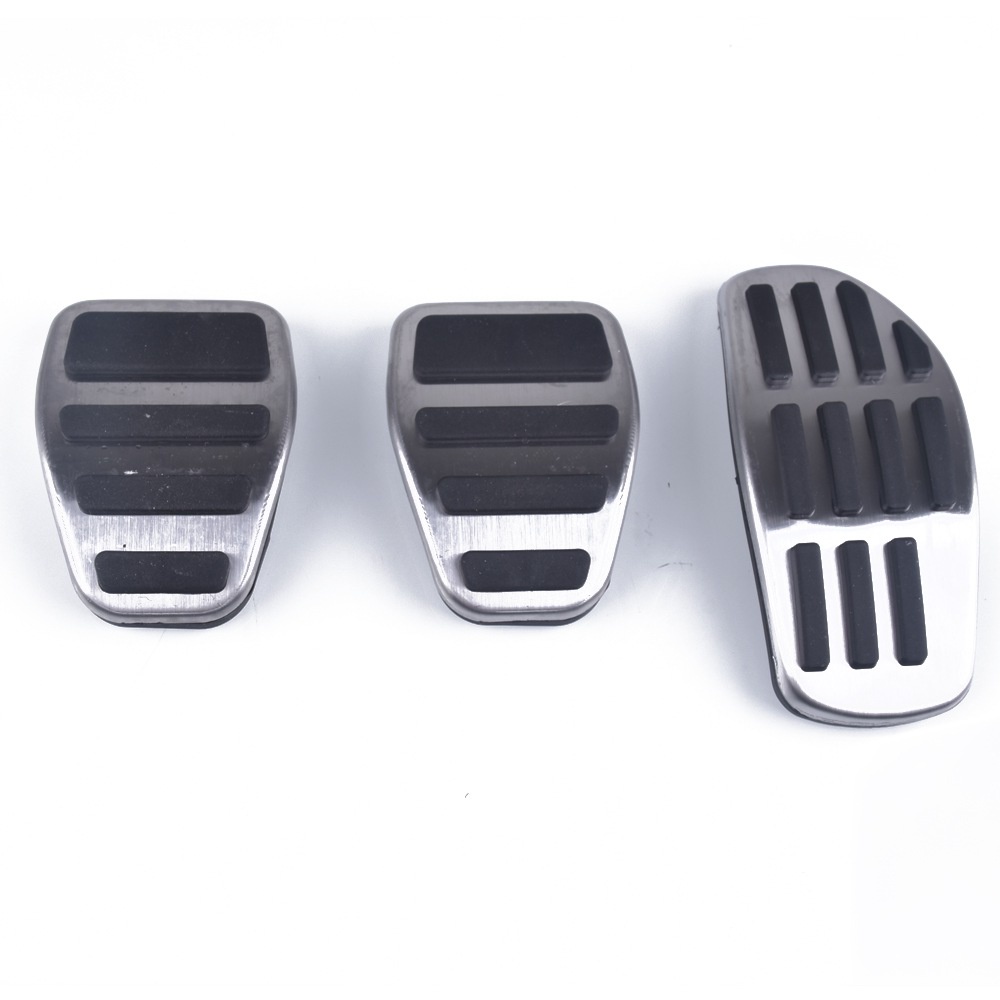 Stainless Steel Gas Fuel Brake Pedal Pads Cover AT MT For Nissan