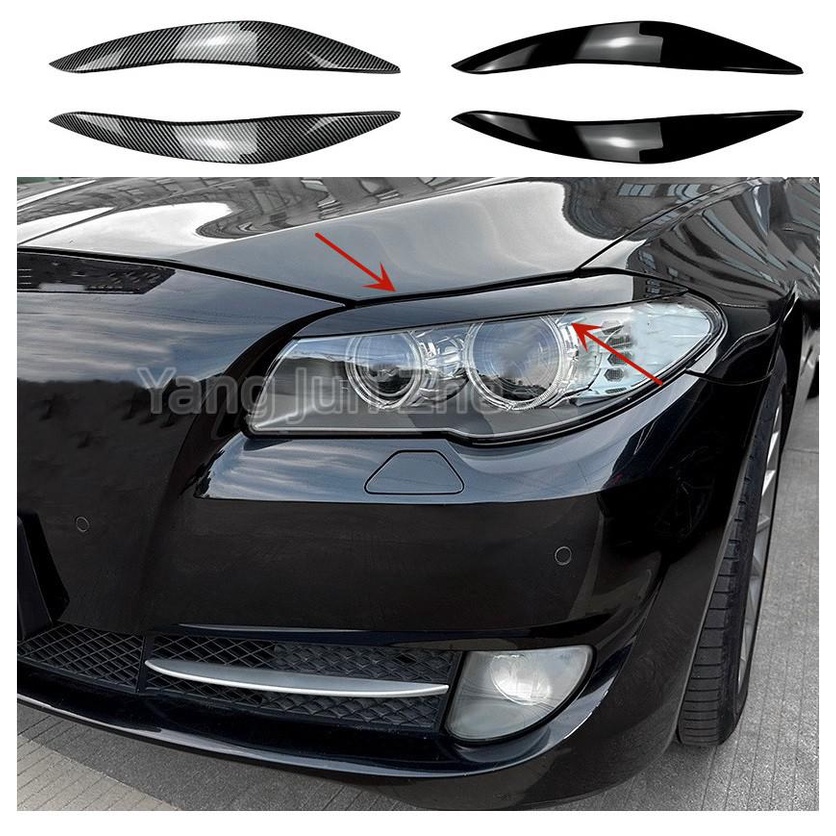 For BMW 5 Series F10 F11 2011-2014 Headlights Eyebrows Eyelids Front ...