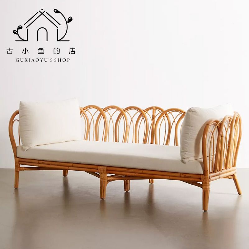 Nordic rattan sofa combination ins living room homestay simple modern ...