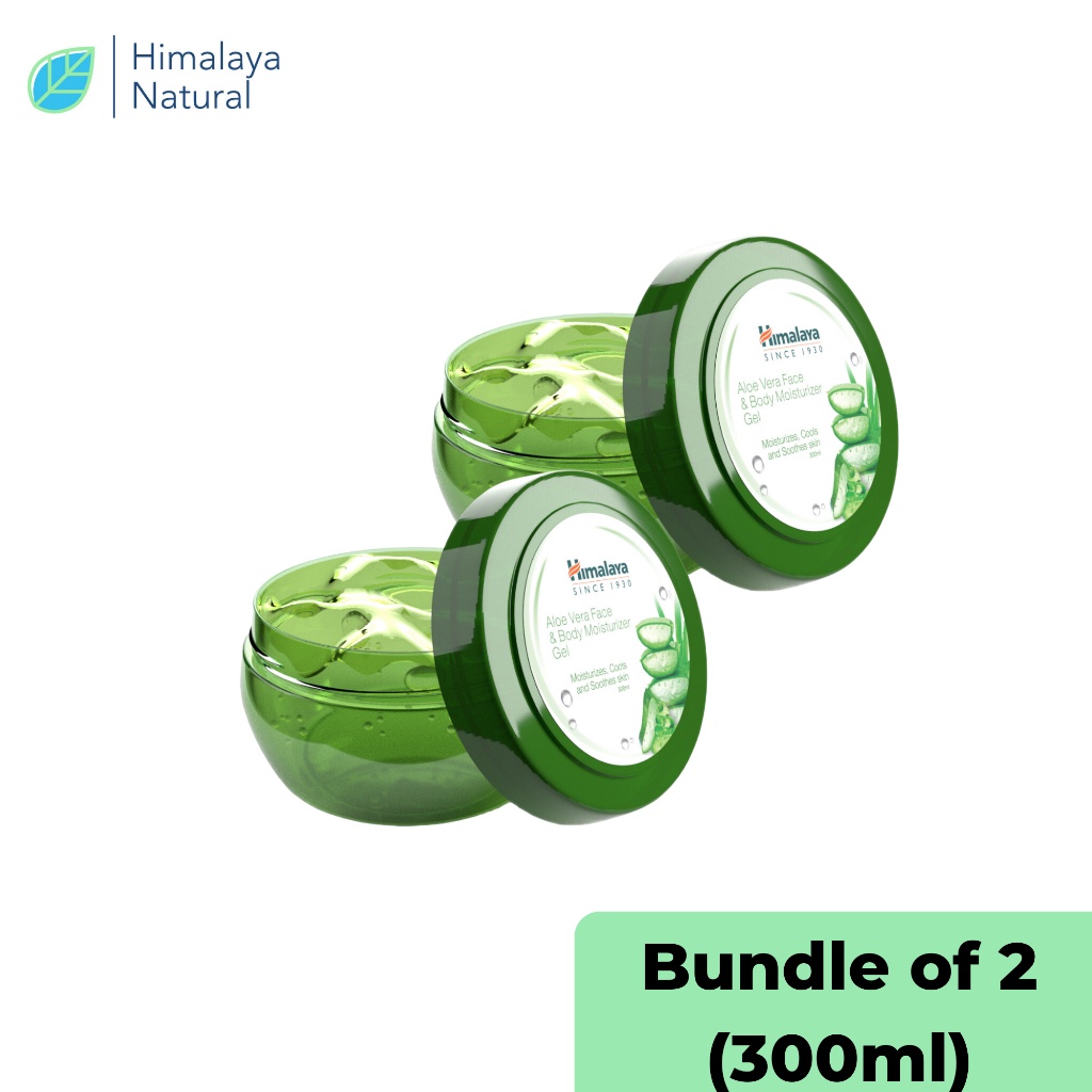 [bundle Of 2] Himalaya Aloe Vera Face And Body Moisturizer Gel 300ml