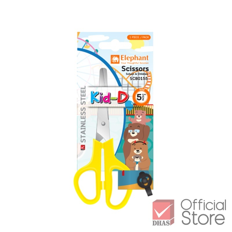 Elephant Kid Scissors Kid-D SCB0155 | Shopee Malaysia