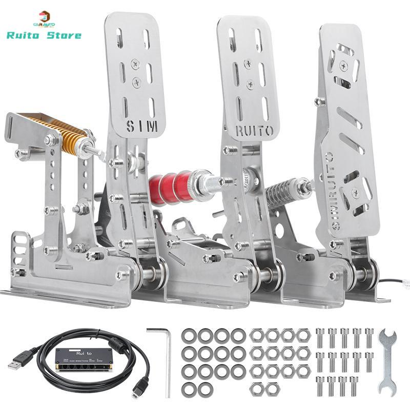 Sim Racing HE Hydraulic Pedal Load Cell Pedals For Logitech G29 G27 Thrustmaster T300RS