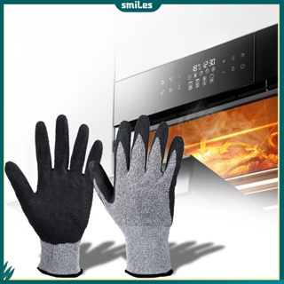 Mini Oven Mitts, 2 Pack Short Oven Mitts Thickened Heat Resistant Gloves Potholder to Protect Hands with Non-Slip Grip Surfaces for Hand Hot Pot