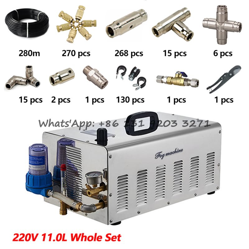 11L/min High Pressure Misting System jardin Mist Water Cooling System