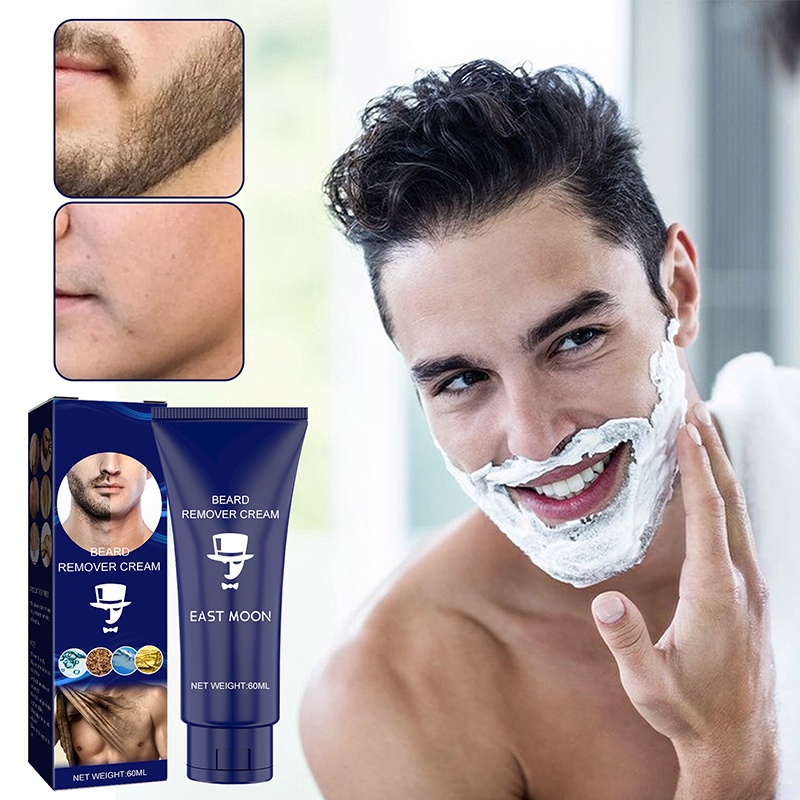 Permanent Beard Removal Cream Depilatory for Face Body Hair Remover For ...