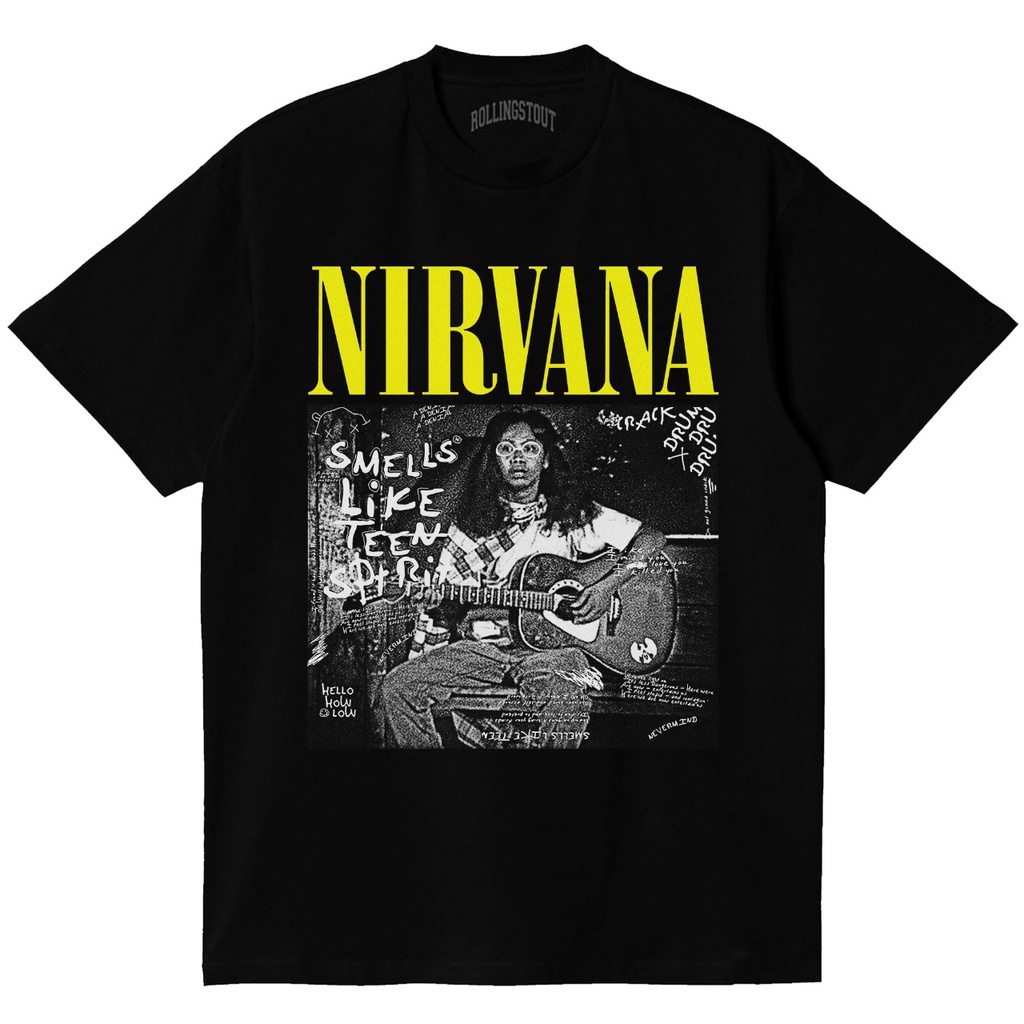 Rollingstout Tshirt - KAOS BAND | Nirvana series | BAJU MUSIK ROCK ...