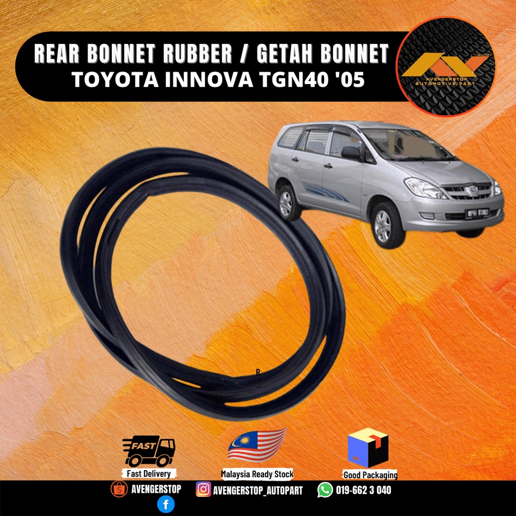TOYOTA INNOVA 2005 REAR BONNET RUBBER BELAKANG BONNET GETAH | Shopee ...