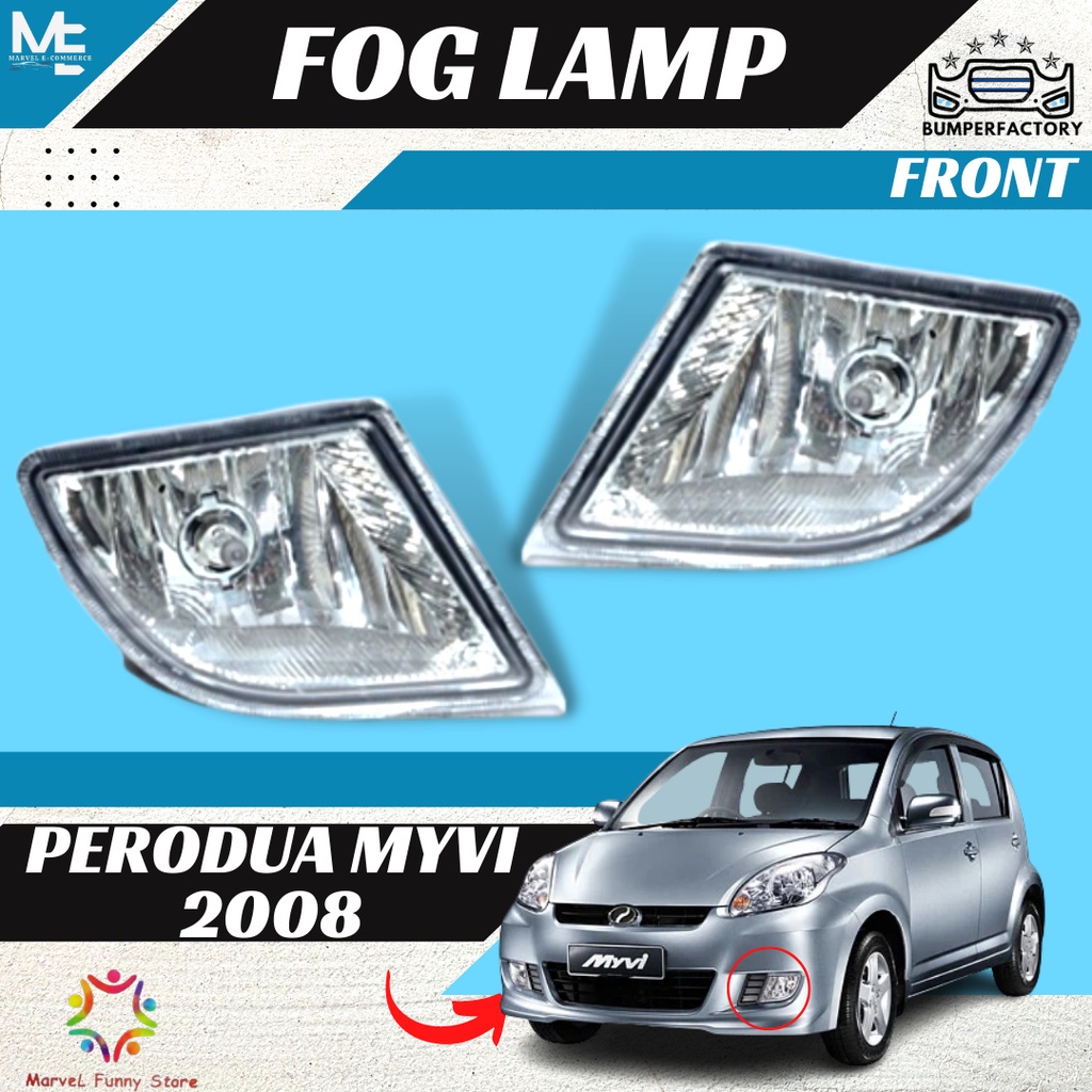 Perodua Myvi 2008 Fog Lamp Bumper Lampu 100 New High Quality Shopee