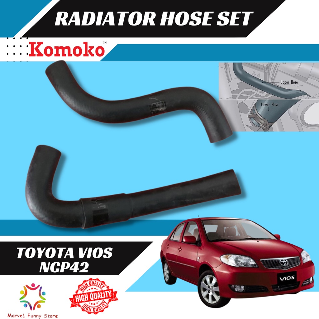 Toyota Vios Ncp42 Radiator Hose Shopee Malaysia