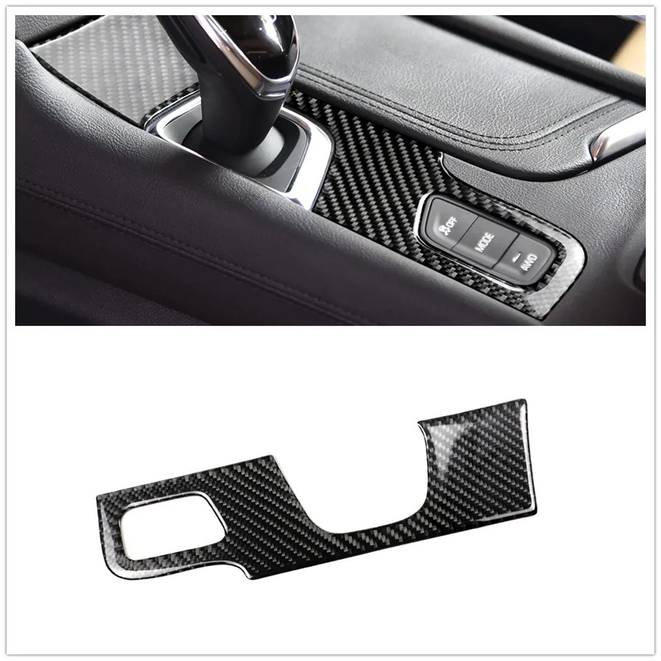 For Cadillac XT5 2016-2023 Gear Shift Box Panel Sticker Cover Carbon ...