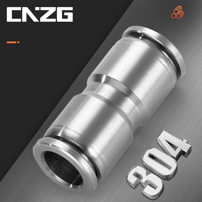 PU Whole Stainless steel 304 Metal Pneumatic Quick Coupling Straight