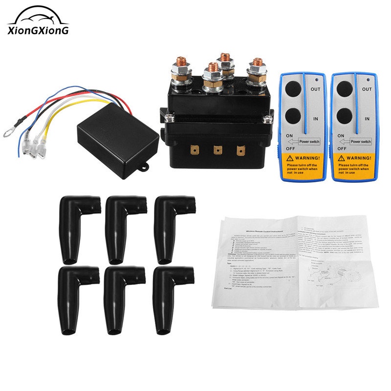 12V 500Amp HD Electric Capstan Contactor Winch Control Solenoid Twin
