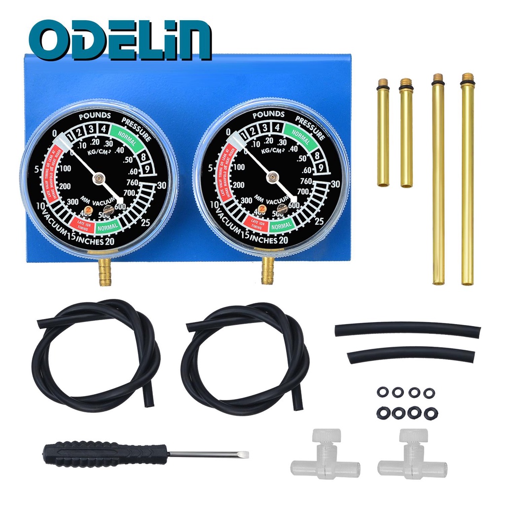 2 Cylinder Guage Set Carburettor Carb Vacuum Gauge Synchronizer Synch