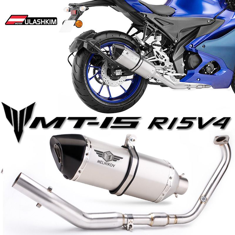 R15 V4 MT-15 Full System Exhaust For YAMAHA MT-15 MT15 R15V4 R15 V4 ...