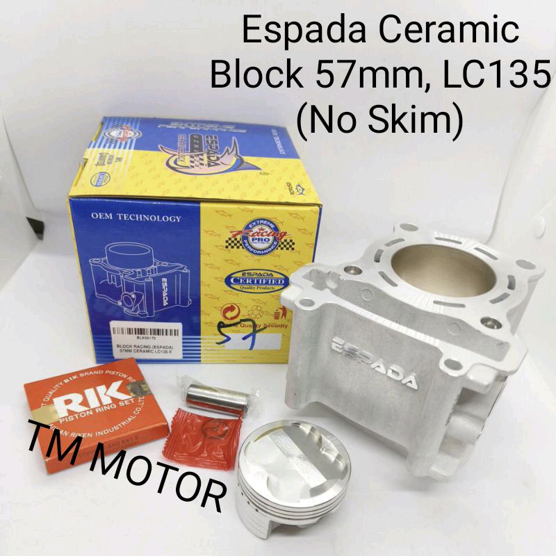 ESPADA racing ceramic block LC135- 57mm/60mm/62mm/63mm/65mm | Shopee ...