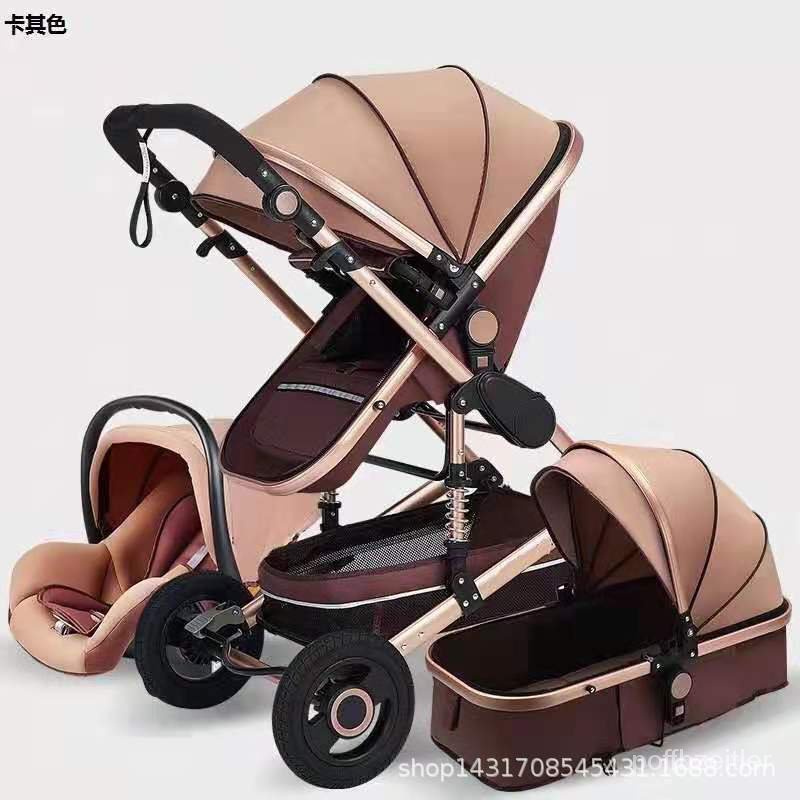 🍅High Landscape Infant Carrier Trolley Sitting Lying Two-Way Four-Wheel ...