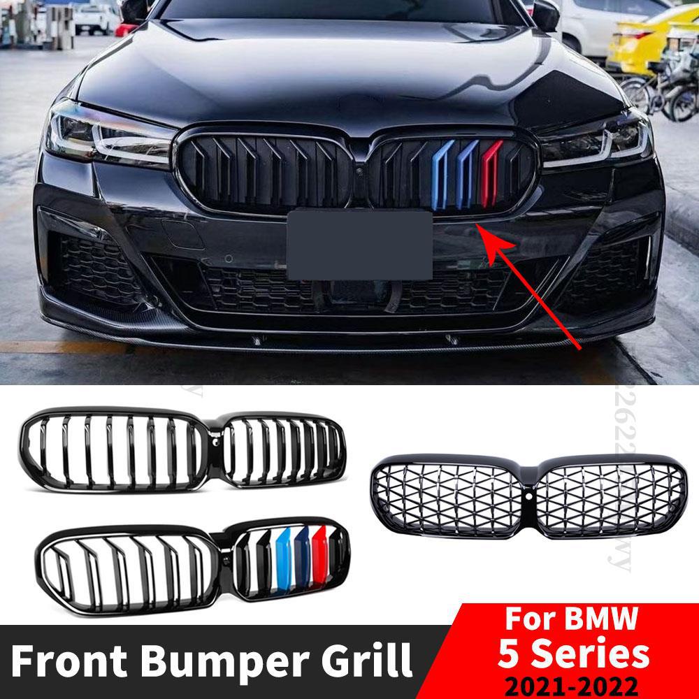 Upper Bumper Hood Mesh Front Inlet Grille Racing Grill For BMW 5 Series ...