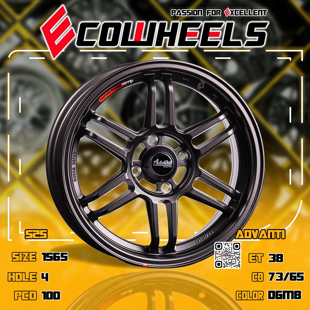 Original ADVANTI Wheels | DST MI525 15 Inch 4H100 | Shopee Malaysia