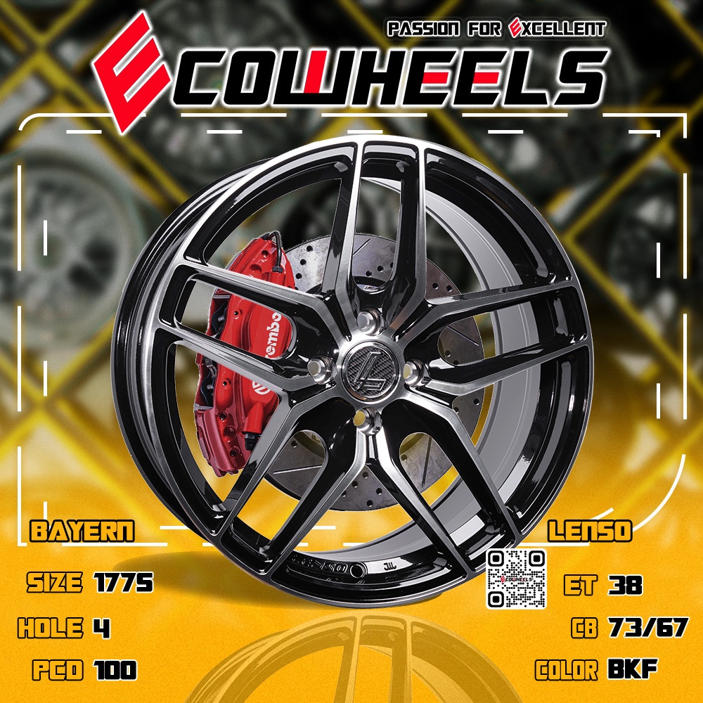 Original LENSO Wheels | JAGER BAYERN 17 Inch 4H100 | Shopee Malaysia