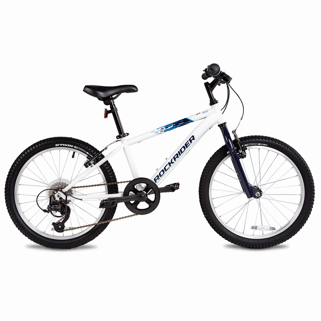 Decathlon Kid Cycling Junior Rockrider St 120 Kids 20 Inch 6 9 Years Mountain Bike White Blue Btwin Shopee Malaysia