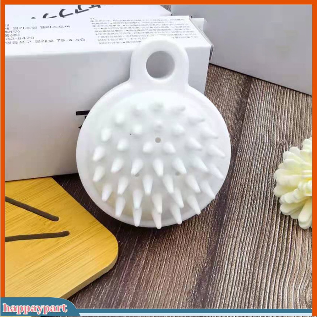 (happaypart) Compact Hair Scalp Massager Dandruff Removal Hair Scalp