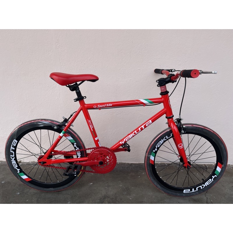 Basikal fixie 20inch fixie 24inch fixie 700c tayar hidup original campion bicycle kid ride brake disk basikal budak Shopee Malaysia