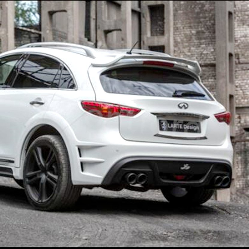 For Infiniti QX70 FX35 FX37 carbon fiber/ FRP SPOILER tail wing middle ...