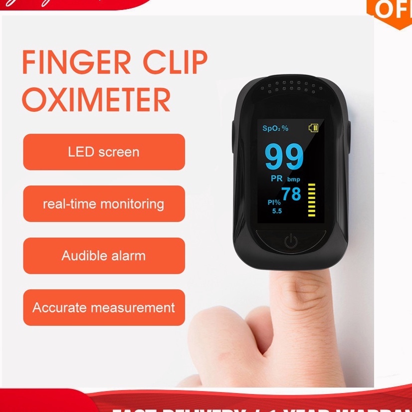 Omron Style Finger Pulse Oximeter OLED Oxymeter Heart Rate Blood