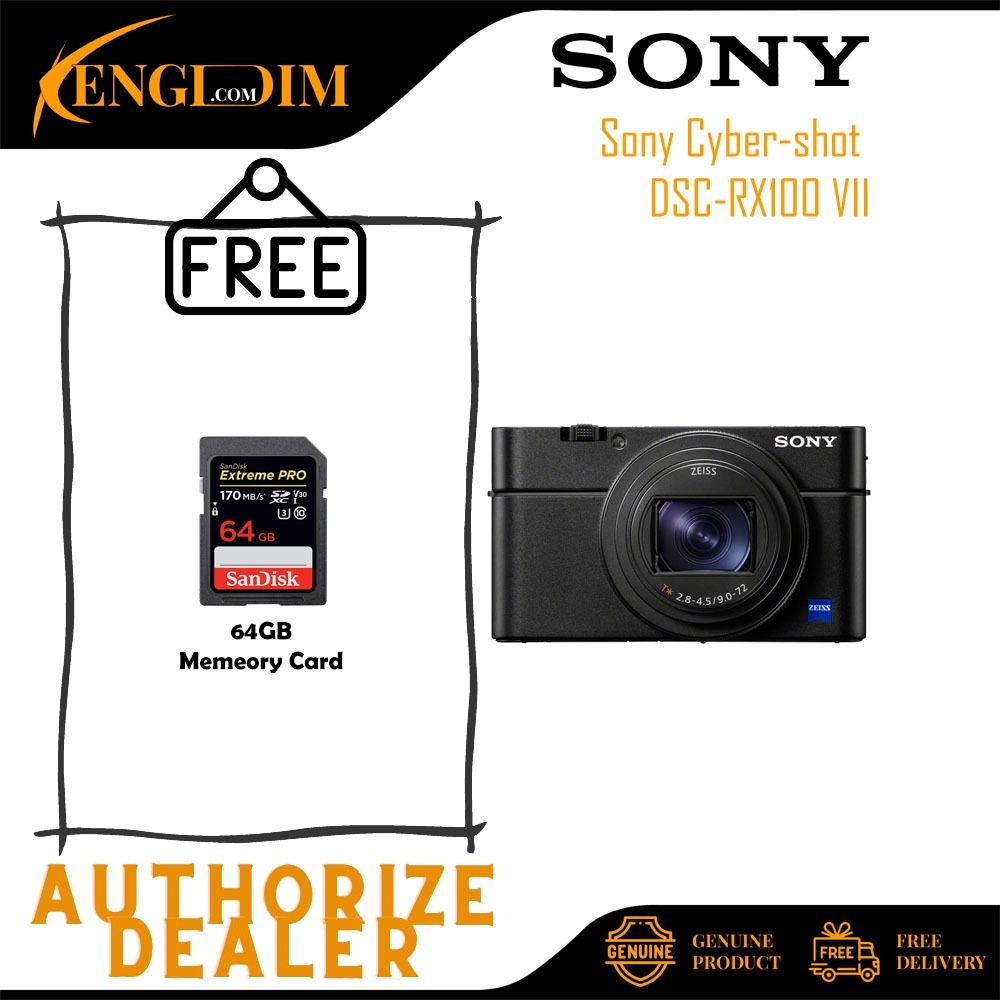 (READY STOCK) Sony Cybershot DSCRX100M7 / RX100 VII Digital Camera