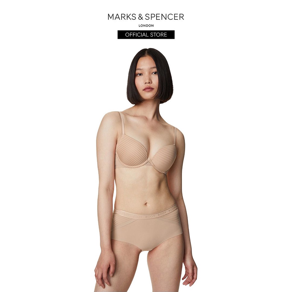 M&S Body Define Wired PushUp Bra AE T33/6840 Shopee Malaysia