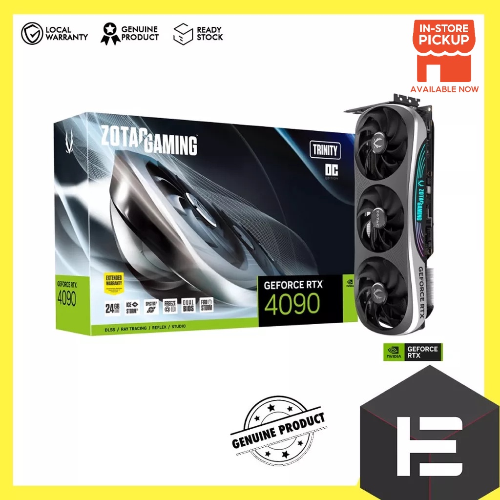 ZOTAC GAMING GeForce RTX 4090 Trinity OC 24GB GDDR6X | Shopee Malaysia