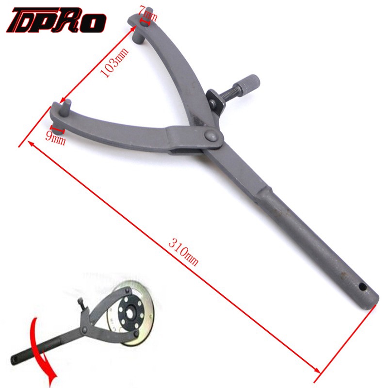 thumbnail image 2 of Universal Motorcycle Clutch / Flywheel / Pulley Holding Tool – 70-125cc Bike It TLSHOL27 2 of 6