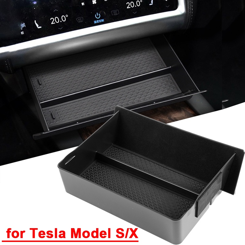 Car Center Console Drawer Box Organizer Storage Box for Tesla Model S ...