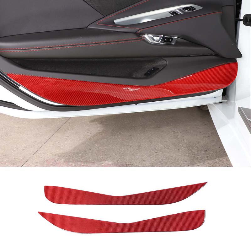 Carbon Fiber ABS Door Litter Speaker Panel Trim Cover Fits C8 Corvette 2020-2025 | UK
