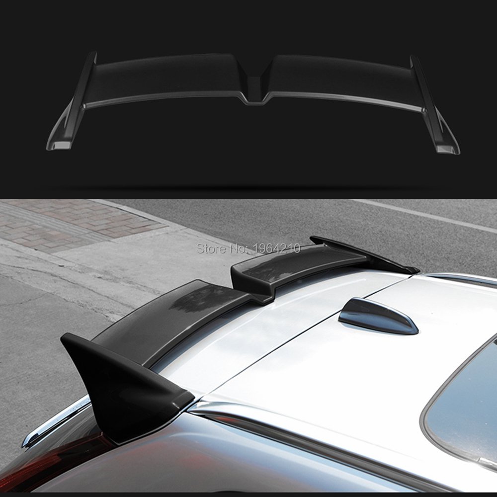 Car Styling ABS Plastic Painted Black White Gray Color Rear Spoiler ...