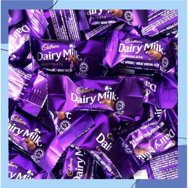 COKLAT CADBURY DAIRY MILK MINI / 1 PCS / COKLAT CADBURY MINI | Shopee ...