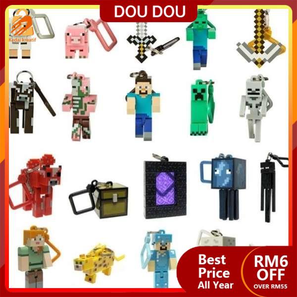 phone keychain lego keychain Minecraft sekitar MC Minecraft generasi