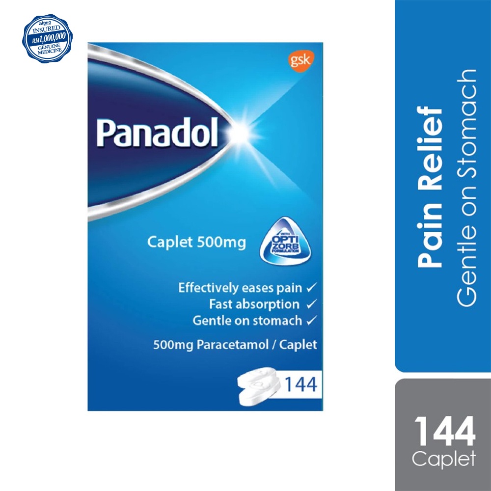 Panadol Optizorb Advance Caplet 500mg Paracetamol For Pain Relief