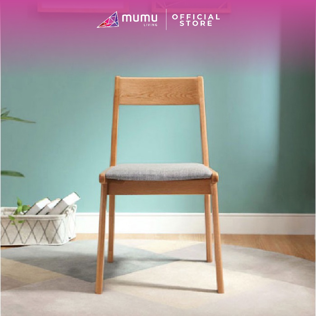 [MUMU Living] Tanya Solid Wood Study Chair | Shopee Malaysia