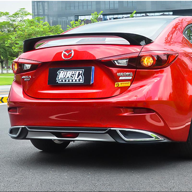 4 Protections Seuil Porte Pour Mazda 3 (2014-2019) - Acier Inoxydable, Argent - Anti-rayures, Autocollant 3M