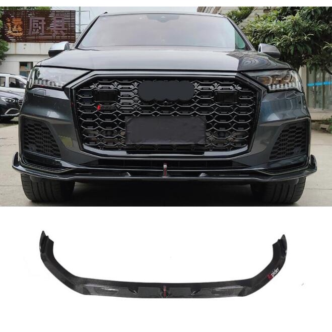 For Audi Q7 2020 2021 2022 2023 Real Dry Carbon Fiber Front