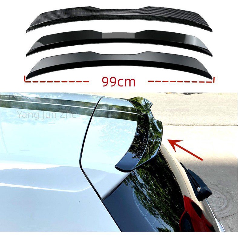 universal For hatchbacks SUV spoiler rear roof lip spoiler wing trim ...