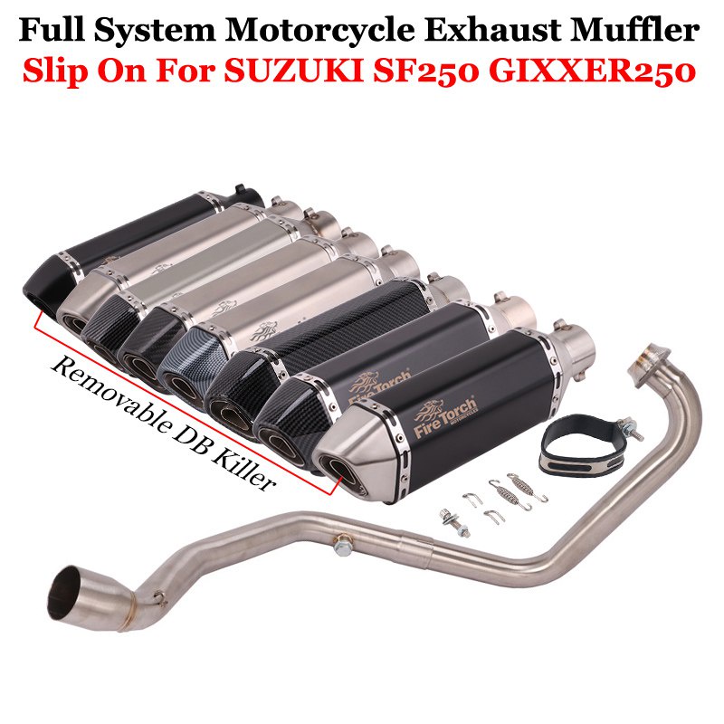 Motorfiets Uitlaat Systeem Modify Escape Moto Tube Muffler Middle Link