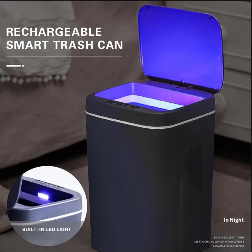 3Mode Home Intelligent Trash Can 3S Auto Sensor Dustbin Smart Sensor Electric Waste Bin Rubbish Can For Kitchen Bathroom Garbage