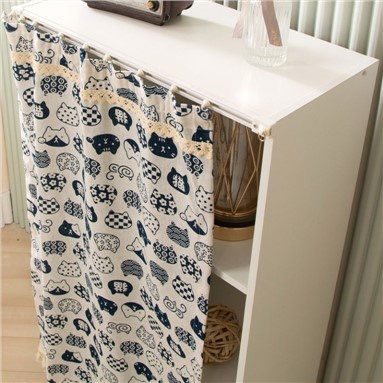 Kitchen curtains Cabinet Sundries Pull Curtain Block Slide Rail Dresser ...