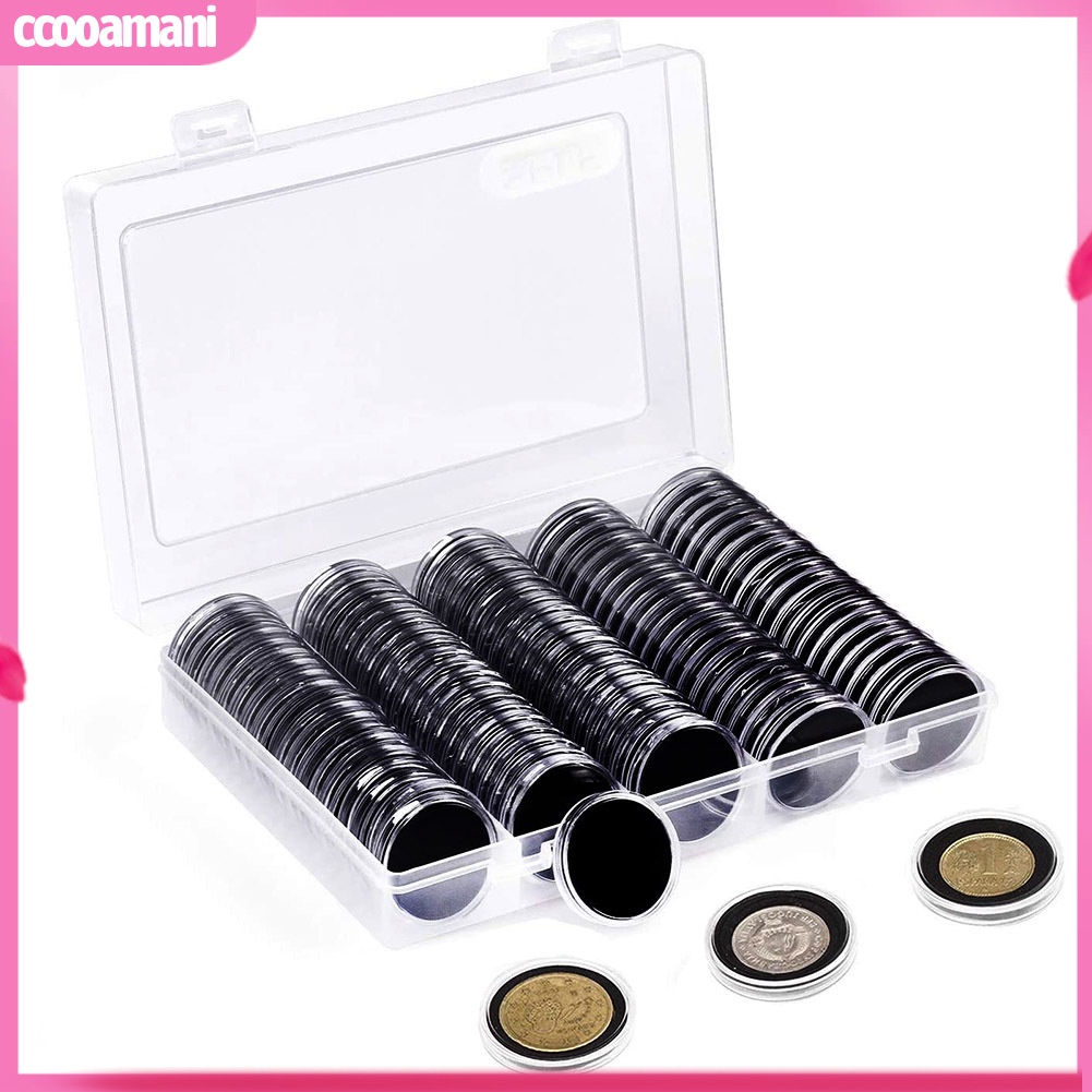 [cooamani] 100Pcs 17/20/25/27/30mm Gasket Pads Coin Capsule Protect ...