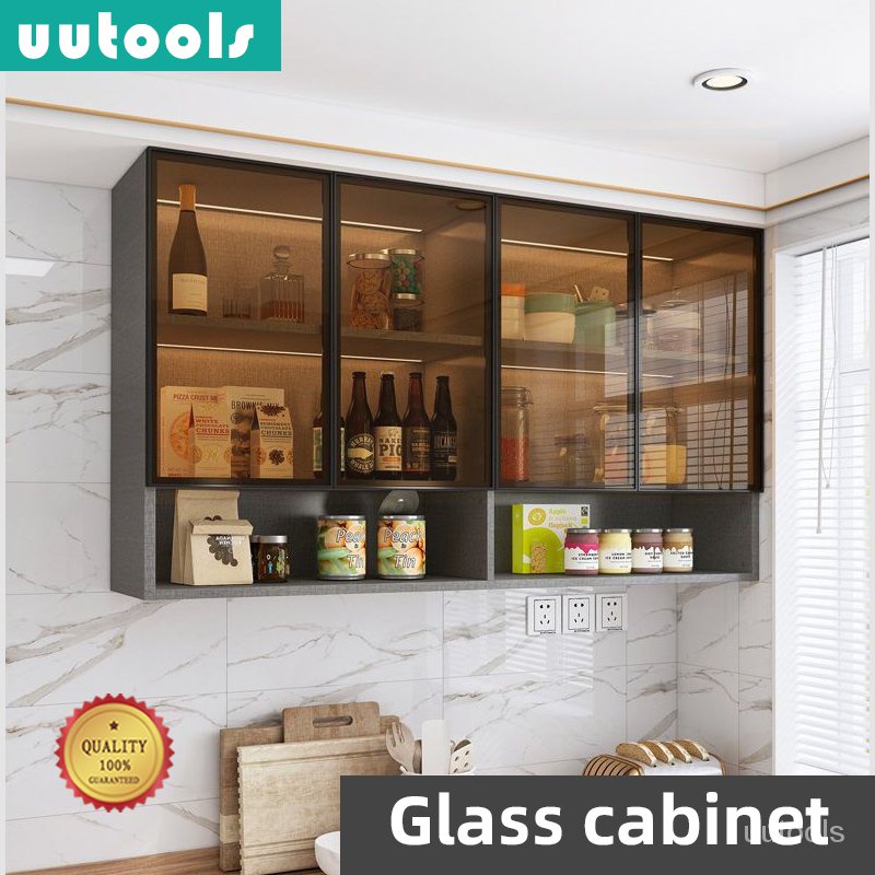 Glass kitchen cabinet/ Transparent door Kabinet / Wall Cabinet ...
